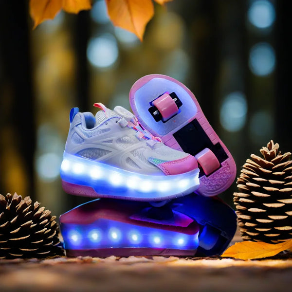 Chaussures de Patin à Roulettes Lumineuses à LED pour Enfants – RSToys